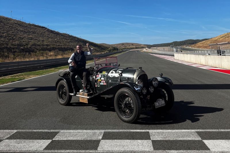 Shaun Harborne sets new circuit record in 1924 Bentley