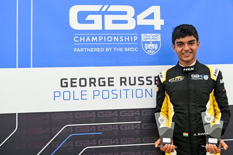 Bansal's Snetterton double creates four-way tie in George Russell Pole Position Cup