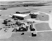 Thurleigh Airfield buildings which now form part of the Bedford Autodrome complex