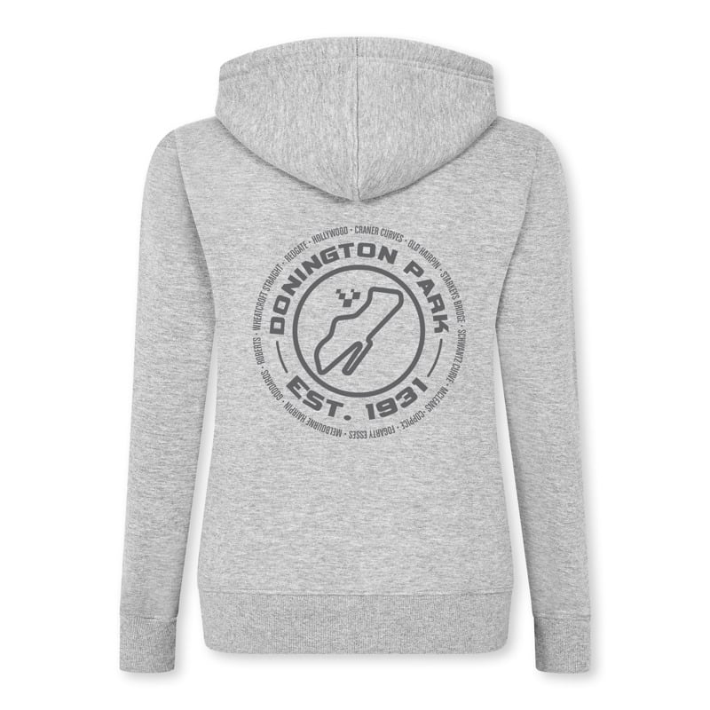 Donington Park Ladies Hoodie - Grey