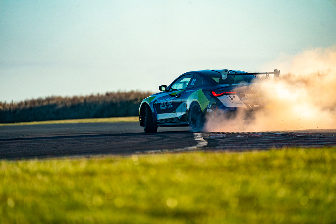 The BMW M4 Drifting on track