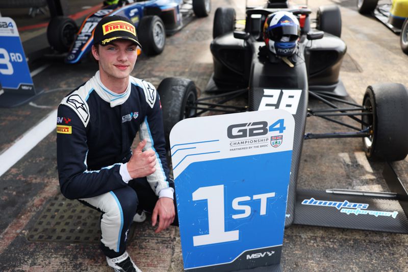 Last lap Coulthard wins in dramatic GB4 Silverstone finale