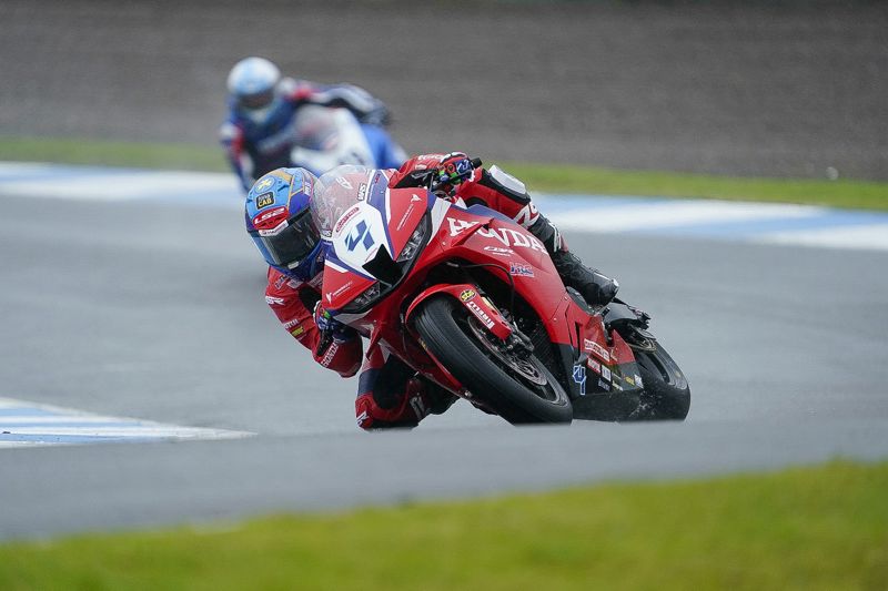 Quattro Group British Supersport Championship: Kennedy leads Brown in wet FP1