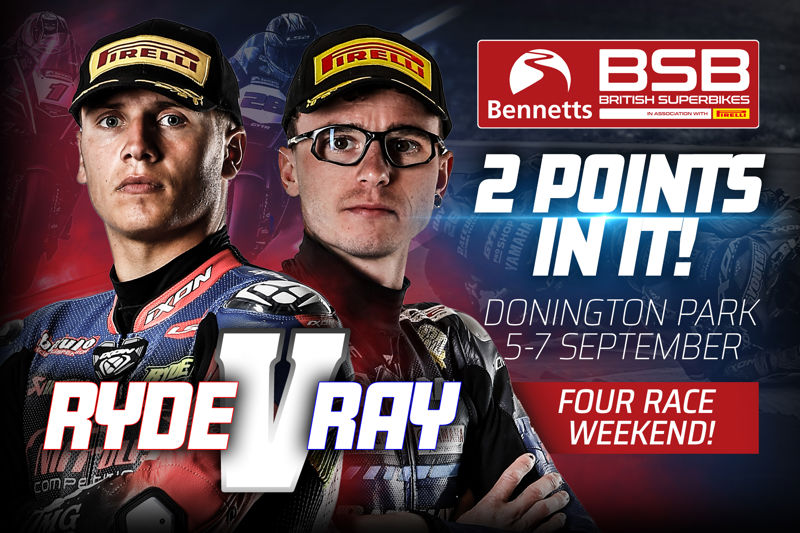 Two points in it: Ryde and Ray ready to do battle at Donington Park