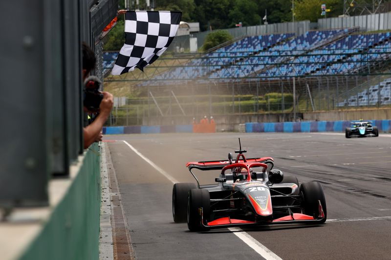 Bedrin blasts to GB3 race two victory at Hungaroring as home hero Molnar secures podium