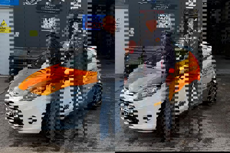 Stacey swaps two wheels for four at Cadwell Park Rally