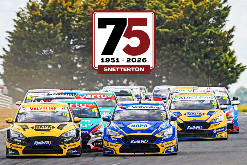 1951 – 2026: Snetterton reveals superb 75th anniversary calendar