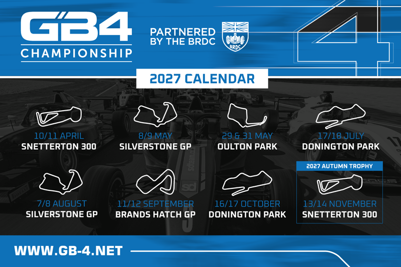 GB4 Championship unveils provisional 2027 calendar