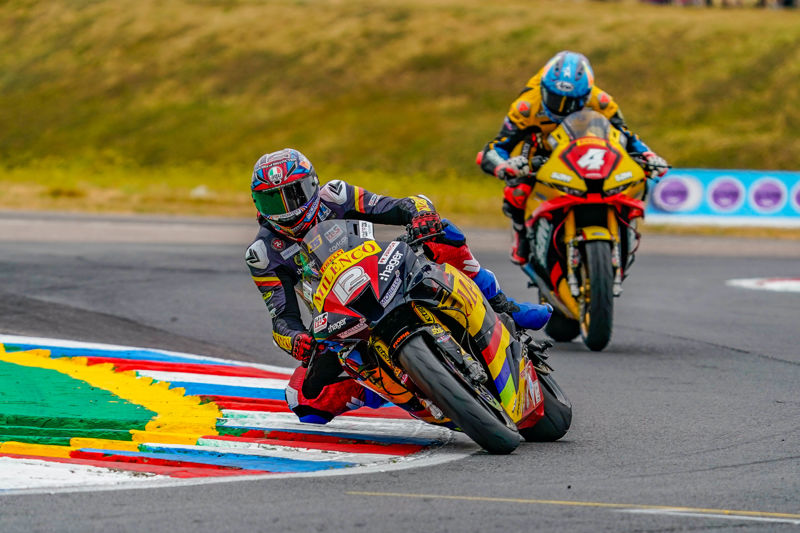 Pirelli National Superstock Championship: Mossey wins after last lap drama 