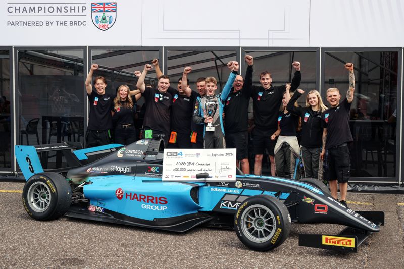 GB4 champion: Alex O'Grady and KMR Sport celebrate 2026 title