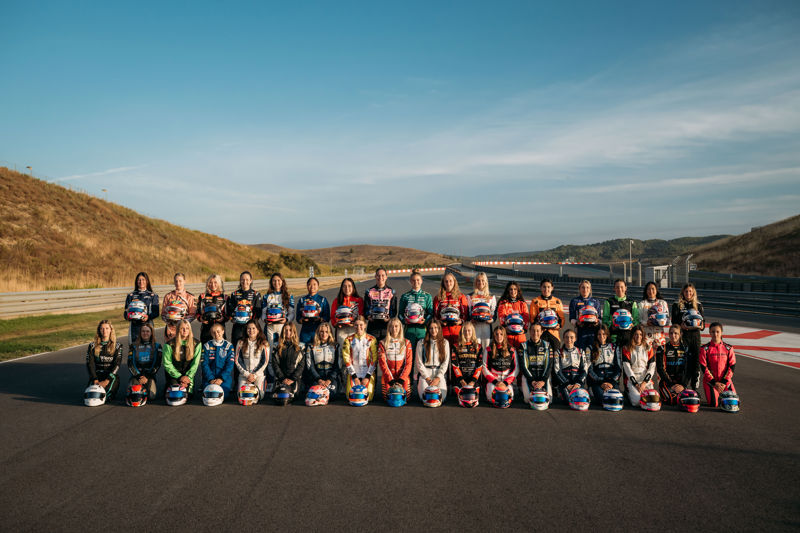 Los novatos impresionan en el innovador test de la F1 Academy en el Circuito de Navarra