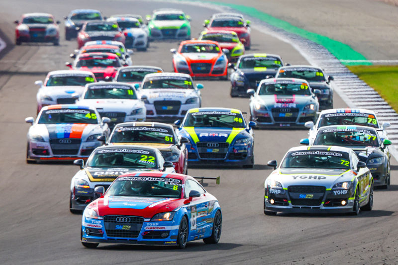 BRSCC Club Car Championships featuring Audi TT Cup race into Snetterton this weekend