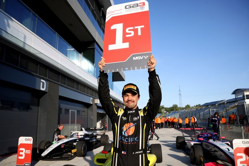 Jubilant Jackes finally claims maiden GB3 win in Hungaroring closer Jubilant Jackes finally claims maiden GB3 win in Hungaroring closer