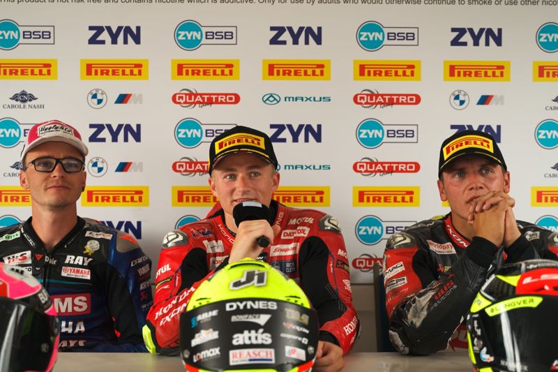 VIDEO: ZYN BSB Race 3 podium reactions from Thruxton