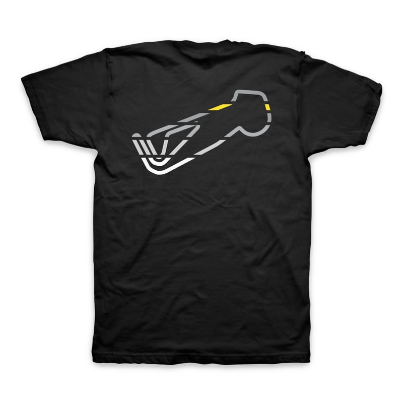 Snetterton Racing Lines T-Shirt - Black 