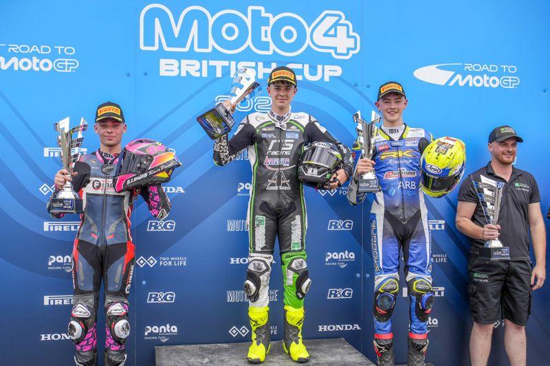 R&G Moto4 British Cup: Dunabie beats Frost and Burrows to opening win