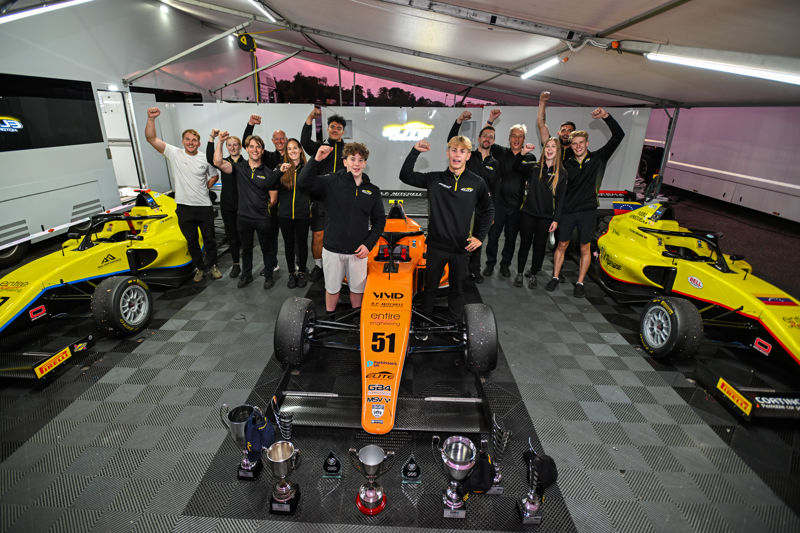 Team champions: Elite Motorsport celebrates second successive title