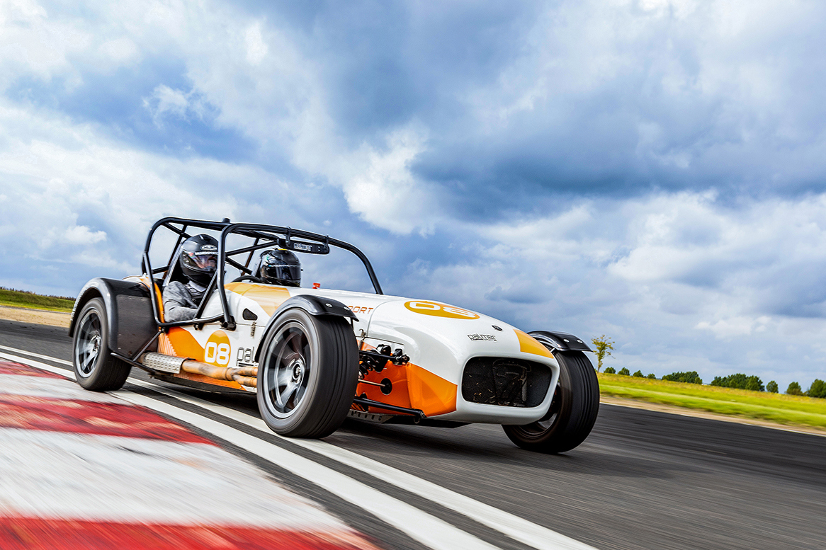 The Caterham PalmerSport Edition tears around the east circuit