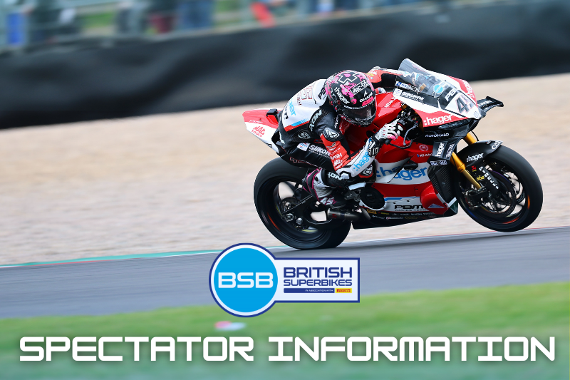 Spectator information for Donington Park ZYN British Superbikes