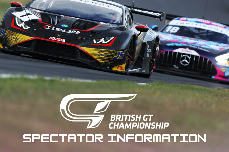 Spectator information for British GT this weekend