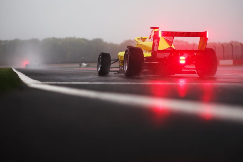Phelps tops Friday testing at drenched Donington Park