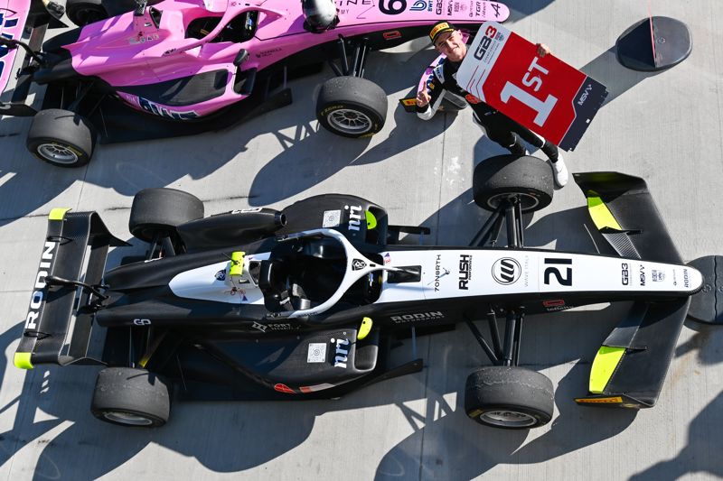 GB3 race one: fast starting Pradel powers to maiden victory at Hungaroring