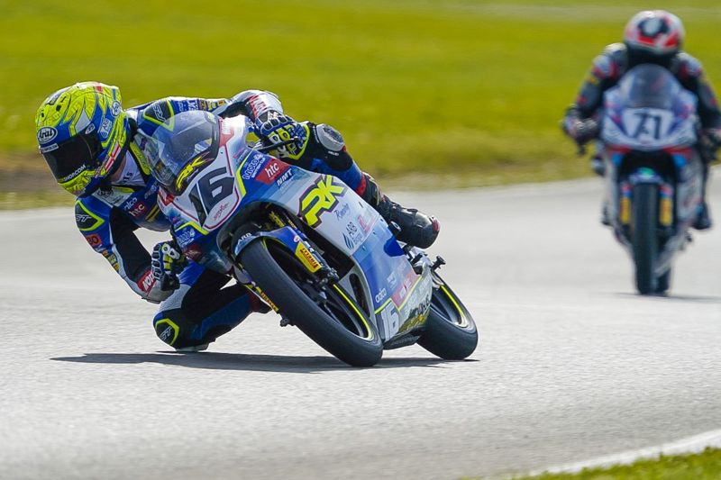 R&G Moto4 British Cup: Burrows leads Saturday practice after strong FP2