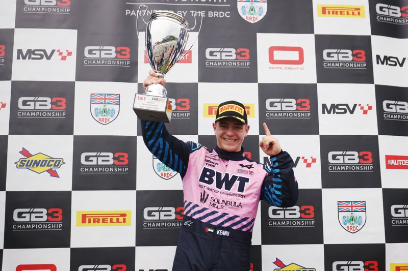 GB3 Race 2: Opportunistic Al Azhari grabs maiden victory in dramatic Silverstone encounter