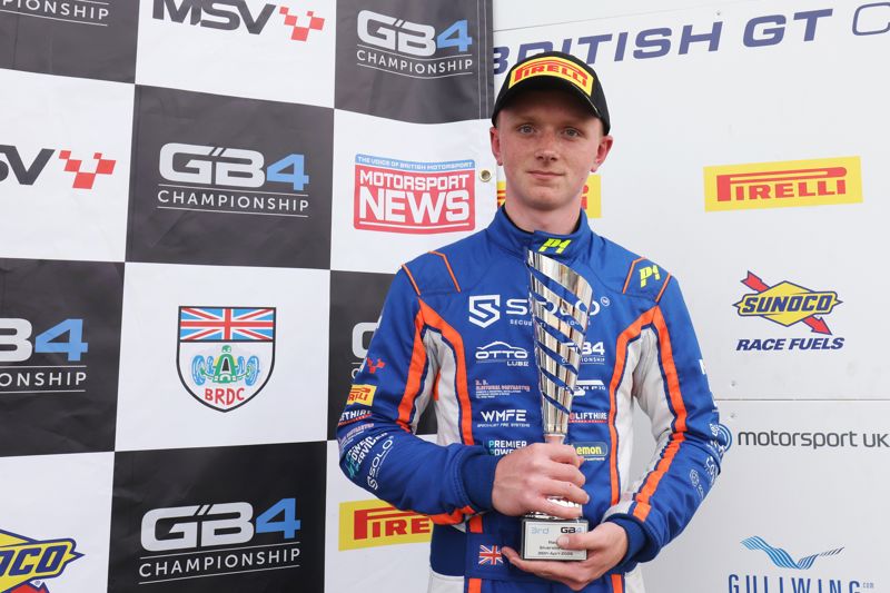 GB4 newcomer Davies “blown away” by debut podium 