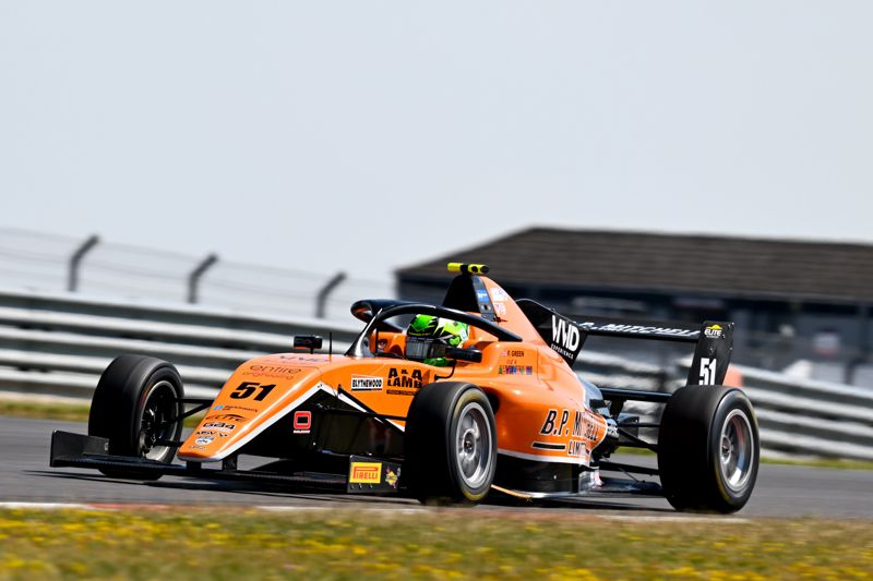 Green blazes to top spot on second day of GB4 testing at Donington Park