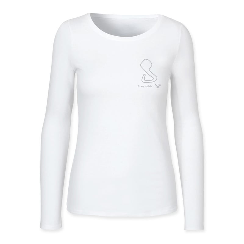 Brands Hatch Ladies Long Sleeved Top - White