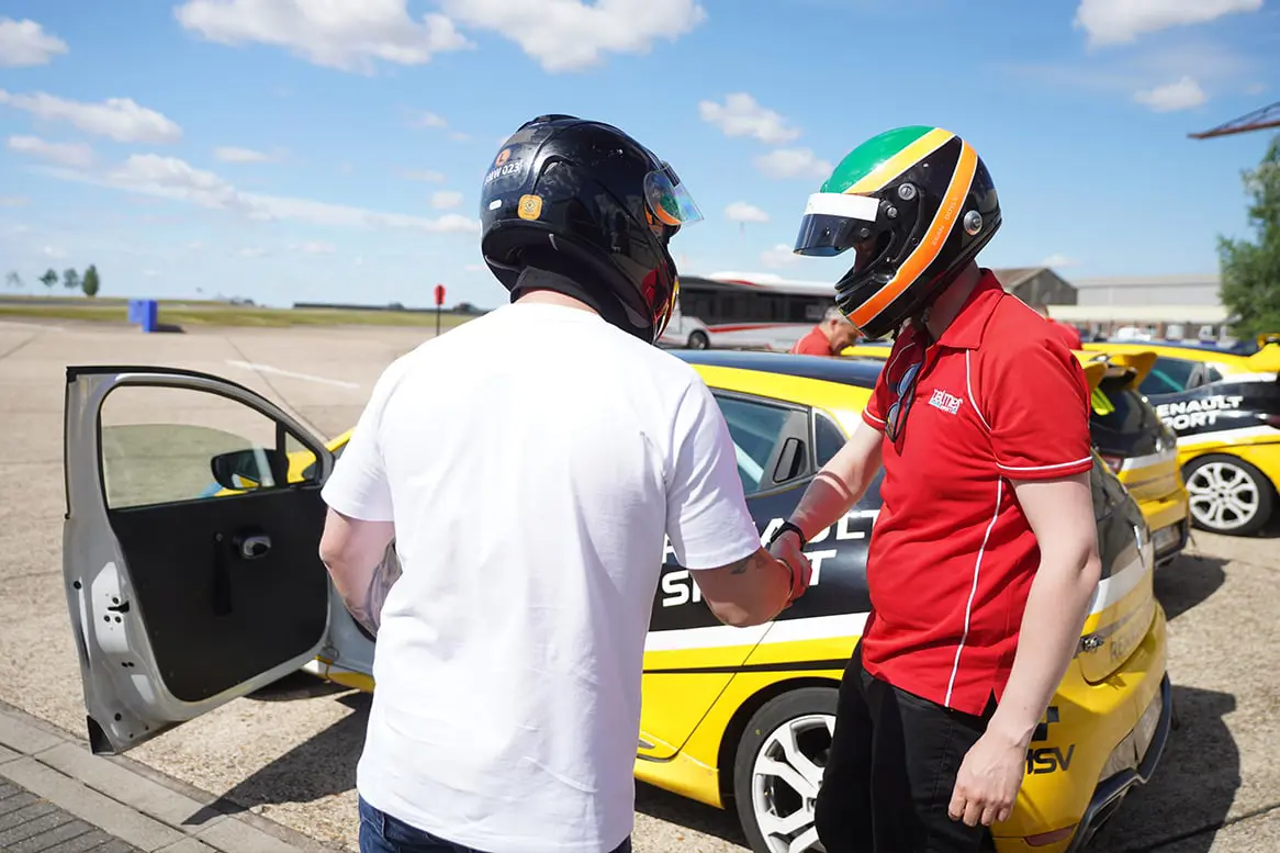 Handshake from a young driver