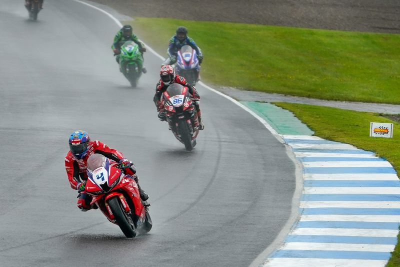 Quattro Group British Supersport Championship: Kennedy leads the way at the end of a wet Friday