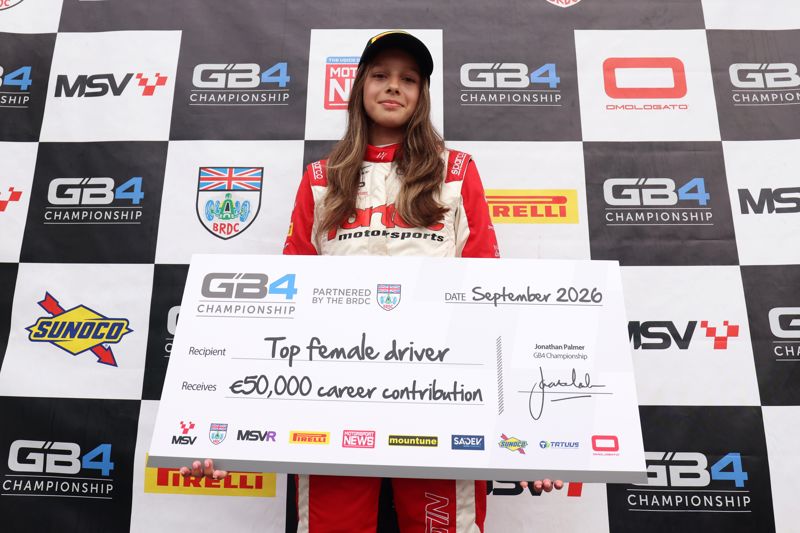 Top female: Jordyn Martin "really proud" of maiden GB4 season