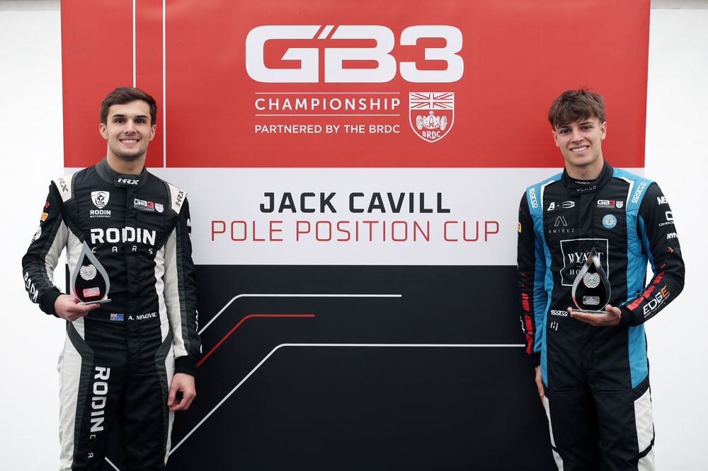 Ninovic and Seewooruthun claim Donington Park GB3 poles in changeable conditions