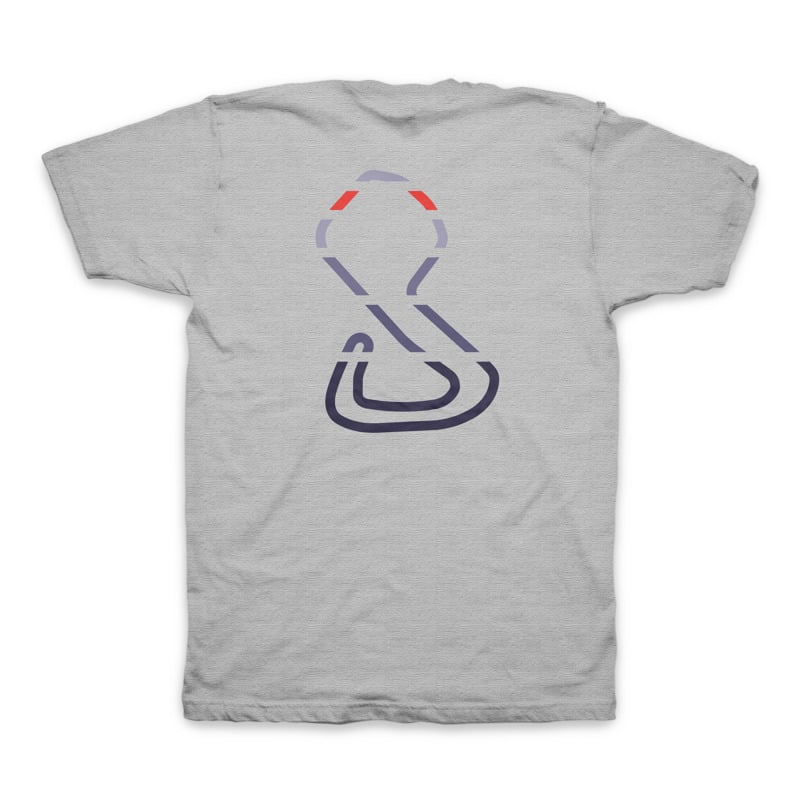 Brands Hatch Racing Lines Grey T-Shirt 
