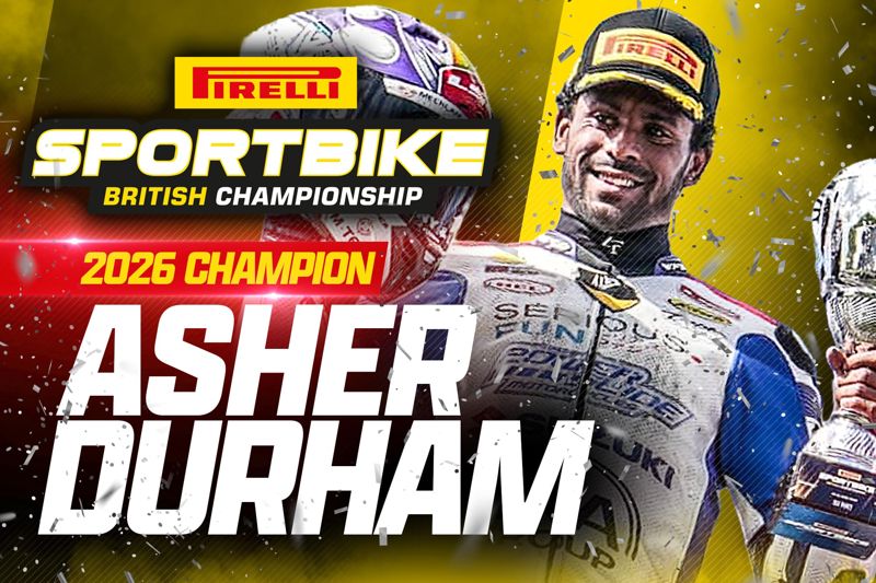 Pirelli British Sportbike Championship: Durham is 2026 champion as Davidson wins final race