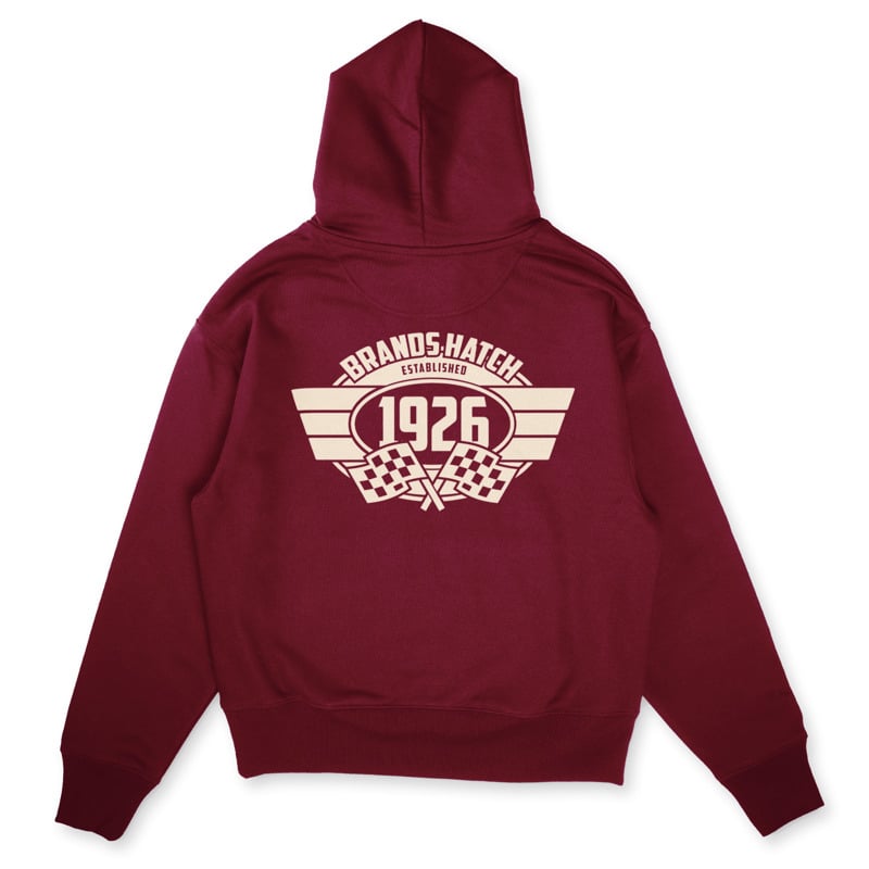 Retro Burgundy Hoodie