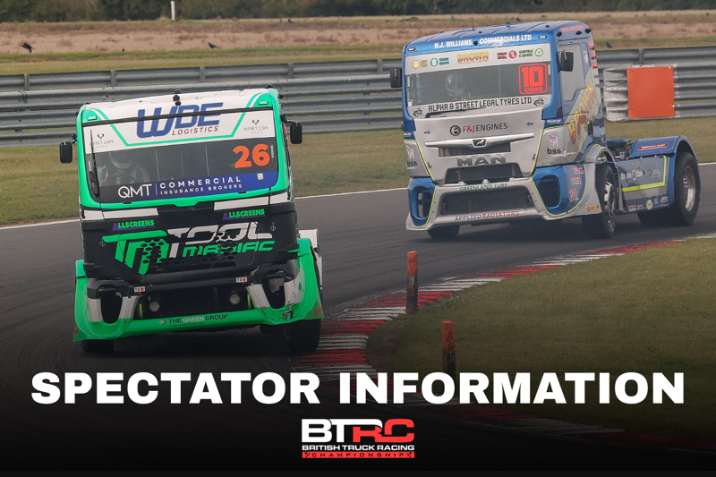 Spectator information for British Truck Racing Spectator information for British Truck Racing
