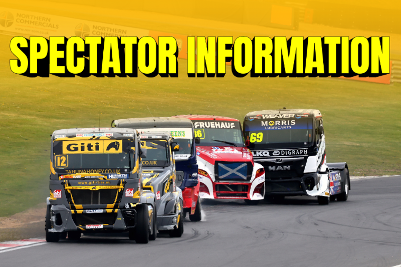 Spectator Information for Truck Racing at Brands Hatch this Easter weekend