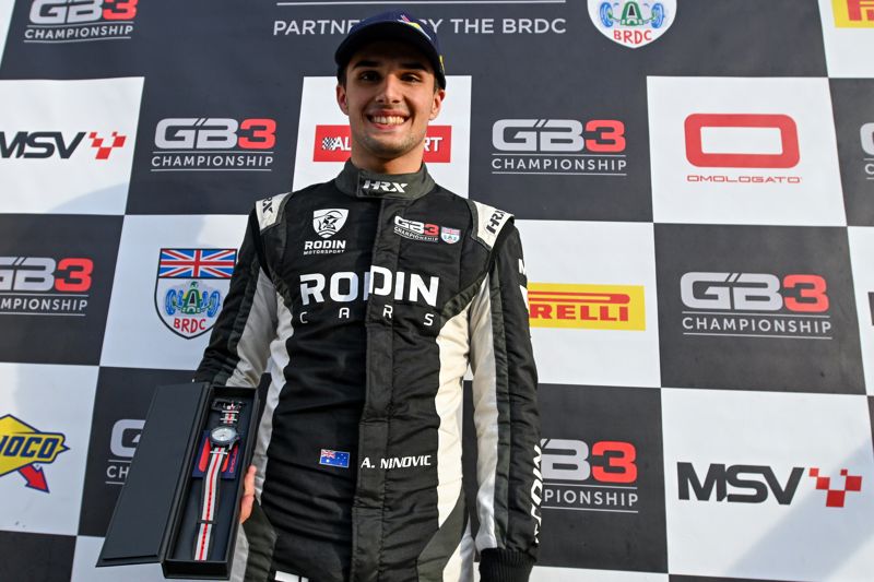 Ninovic earns Brands Hatch Omologato One to Watch Award
