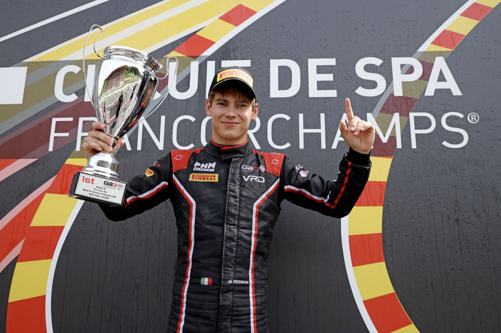 Flawless Bedrin storms to victory in GB3 race two at Spa-Francorchamps
