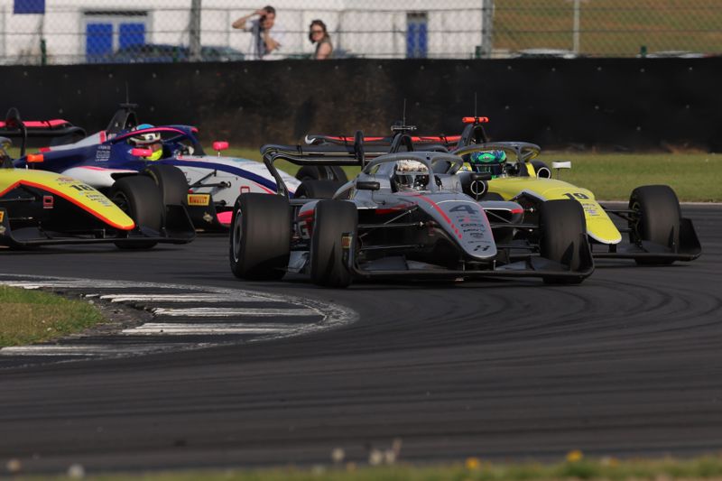 What a final lap! Recap the closing stages of Silverstone race three