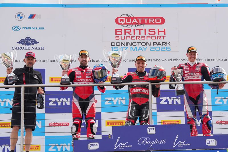 Quattro Group British Supersport Championship: Stapleford holds off Kennedy to take Feature Race win