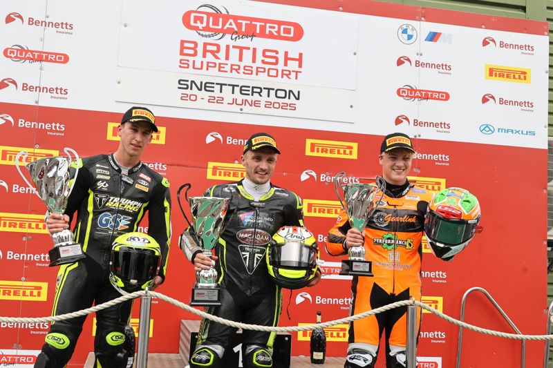 Quattro Group British Supersport: Stapleford wins, rookie Bayliss second