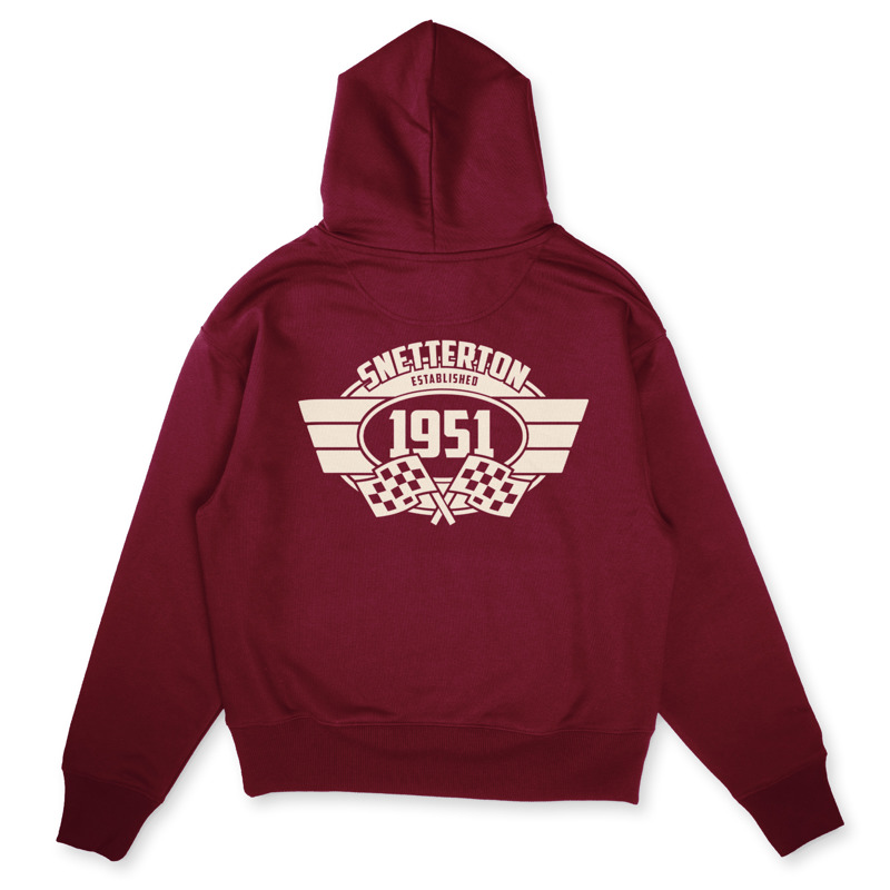 Retro Burgundy Hoodie