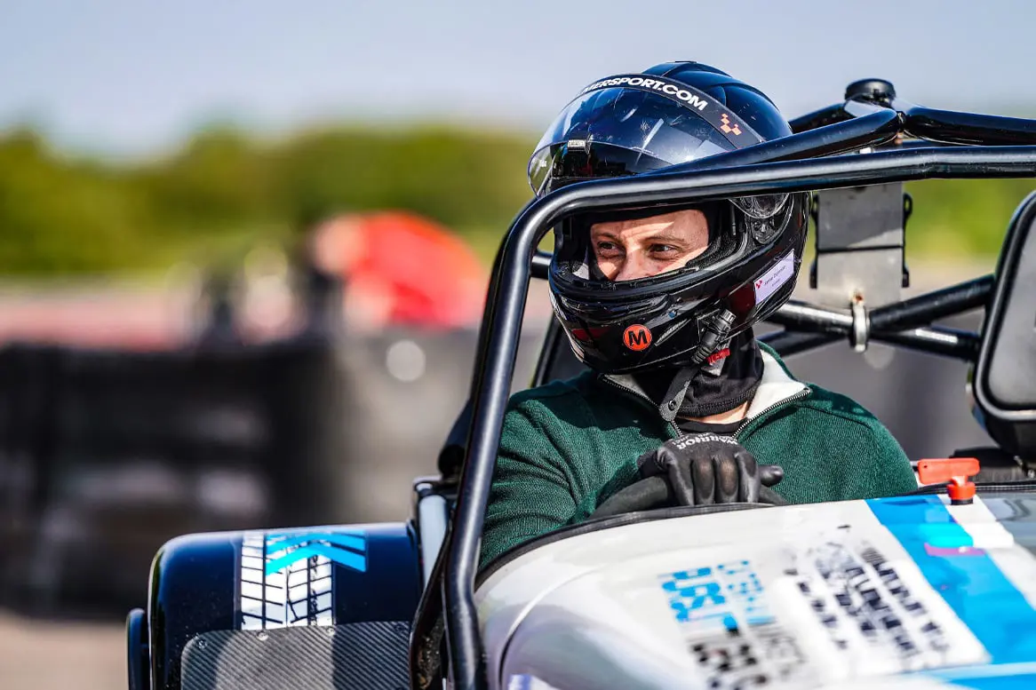 Guest driving the Catherham Pursuit