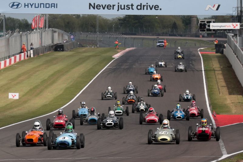 Formula Junior double header tops Friday action as Donington Historic Festival revs into life