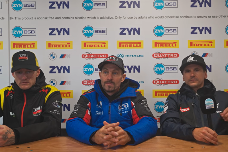 Top three reactions after combined Free Practice at Knockhill