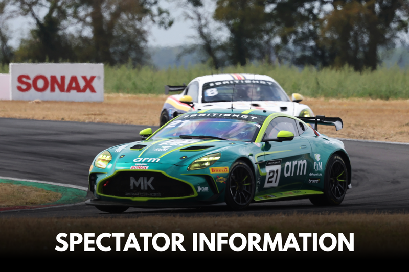 Spectator information for British GT this weekend Spectator information for British GT this weekend